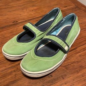 Green Mary Janes